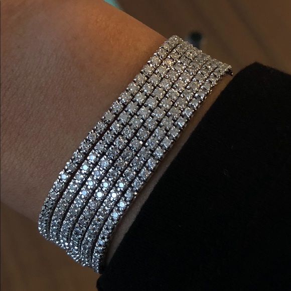 Jewelry - 14K Gold Diamond Tennis Bracelet 7”